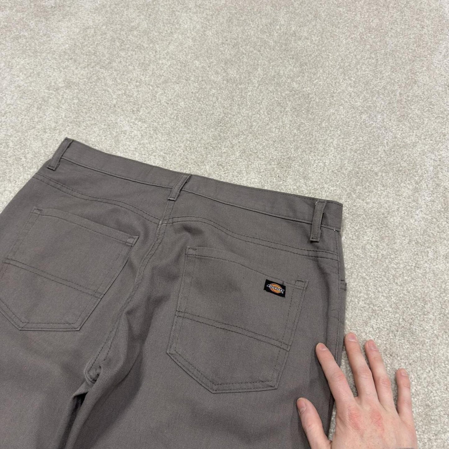 Dickies work pants Y2K grey Slim taper Twill chino skate style trousers