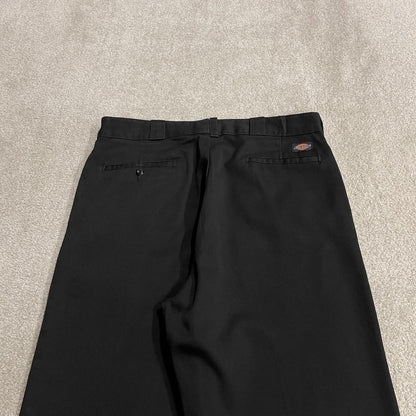 Dickies chino pants black loose W34L32 Lightweight floaty skate work trousers