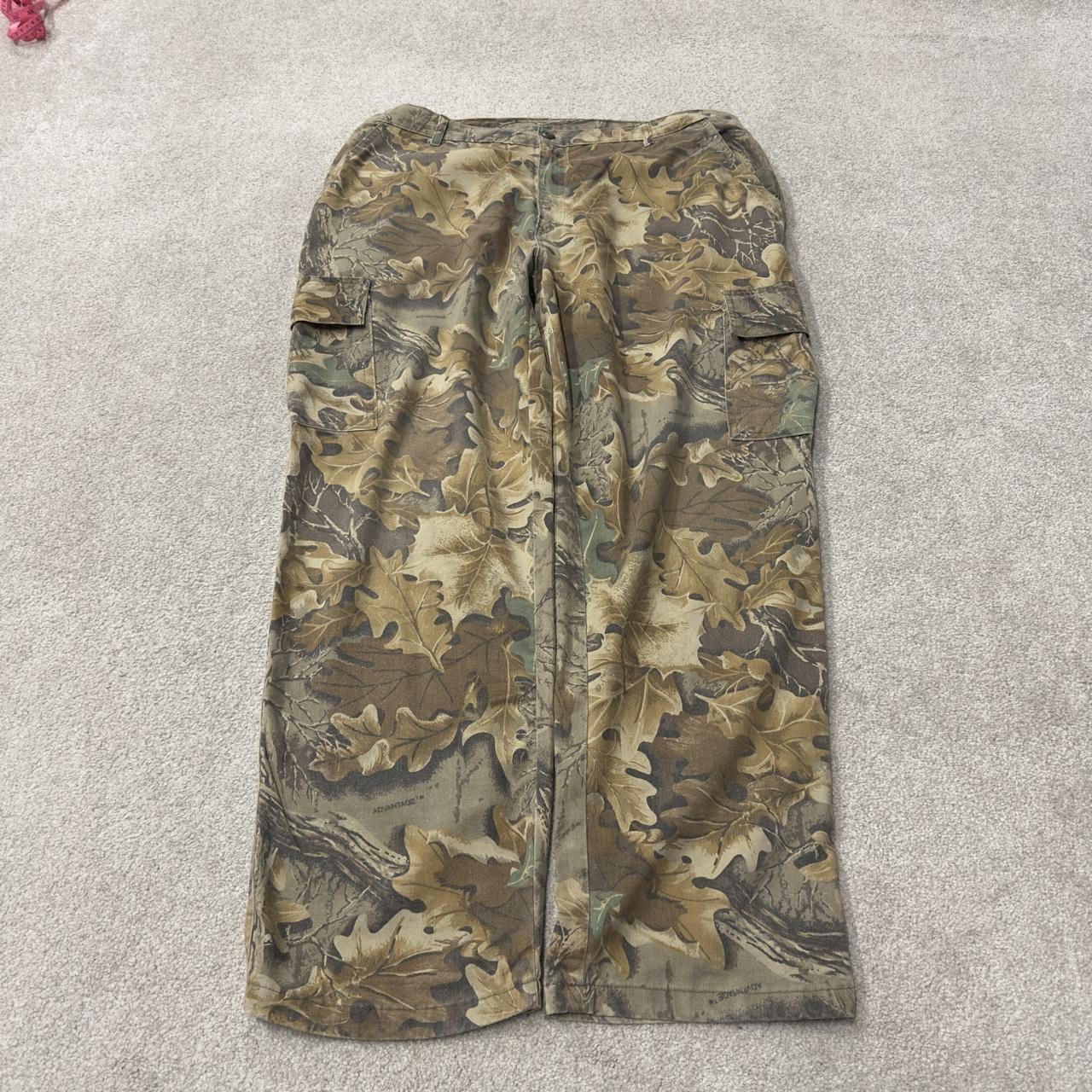 Realtree baggy camo cargo pants loose khaki XXL Spartan camouflage utility hunting pants