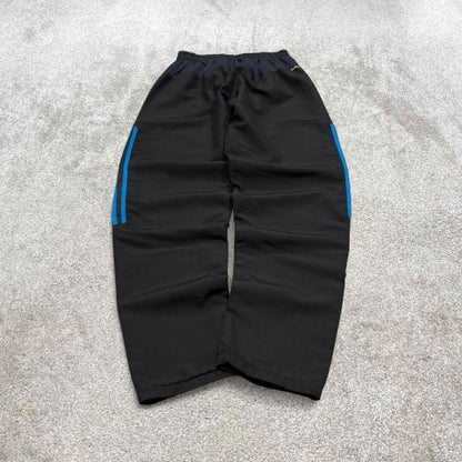 Vintage Y2K Adidas tracksuit bottoms black Side stripe design track pants