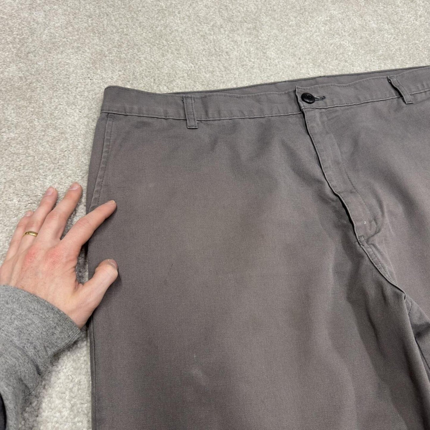 Dickies baggy shorts carpenter faded grey Twill chino skater style shorts wide loose leg