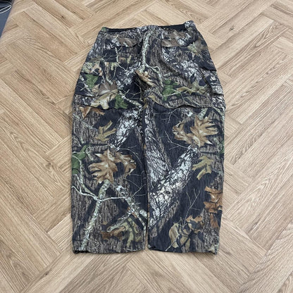 Y2K camo convertible technical trousers / shorts Red Head lightweight Mossy Oak camouflage
