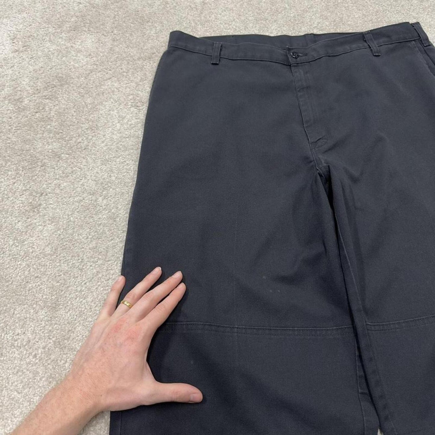 Dickies carpenter shorts chino black Chino style skater shorts long loose leg festival