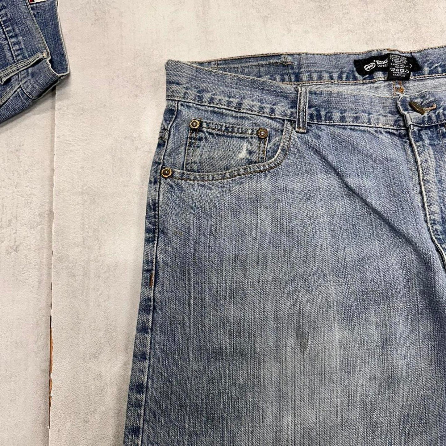 Baggy Ecko Unltd denim shorts W38