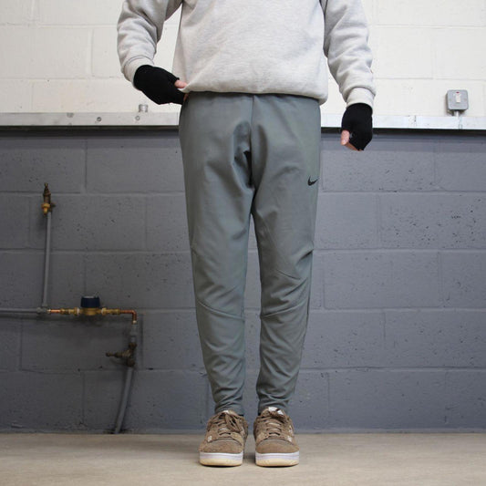 Y2k Nike tracksuit bottoms Dri-Fit Medium grey sportswear track pants gym wear trackies joggers