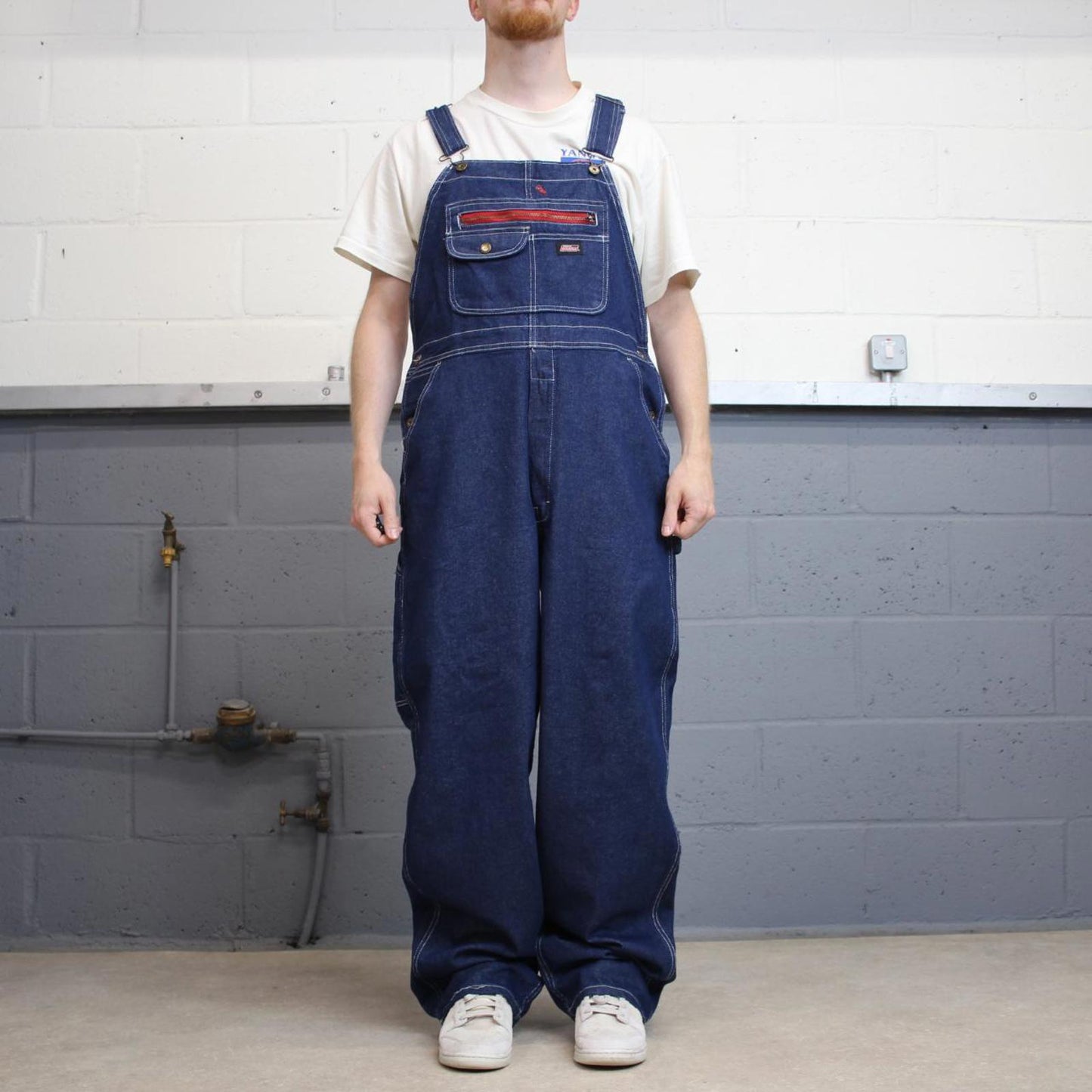 Dickies dungarees W38L33 USA blue mens denim overalls