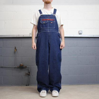 Dickies dungarees W38L33 USA blue mens denim overalls