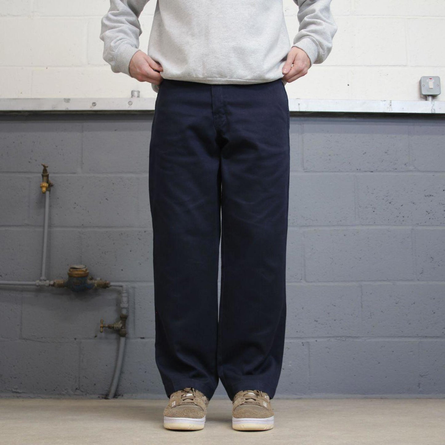 Dickies 874 Pants W34L30 navy twill chino 90s style skater pants