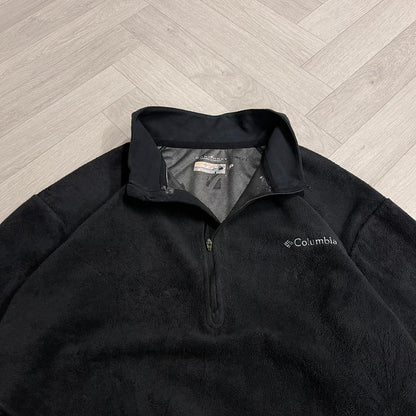 Columbia y2k 1/4 zip fleece mens black autumn pullover