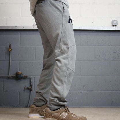 Grey Nike Trackies S y2k sportswear track pants print logo embroidered design