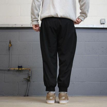 Black FILA trackies 16 loose y2k style joggers adjustable print logo track pants