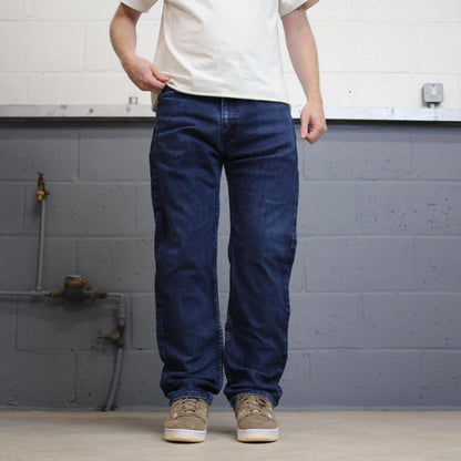 Blue Levis 505 jeans W36L32 straight fit denim skate style pants red tab logo