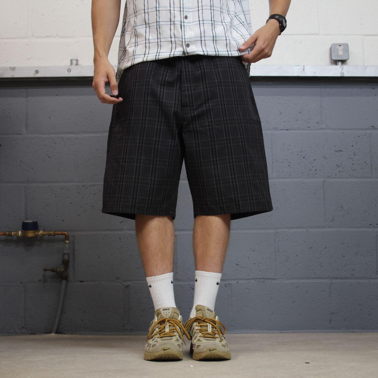 Dickies checkered chino shorts carpenter grey black Chino skater / surf shorts loose fit festival