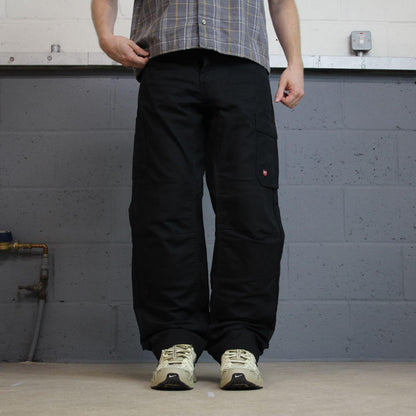 Red Kap baggy double knee cargo pants y2k Loose wide leg skater work pants