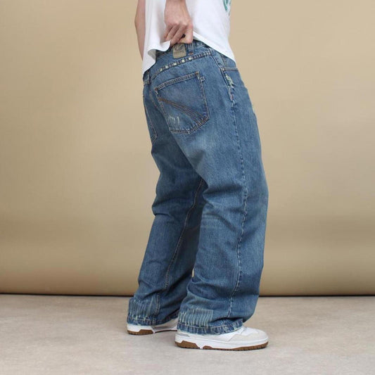Drill Clothing Company jeans W36 L32 loose distressed design hip hop jeans