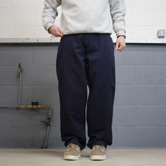 Y2K vintage Carhartt pants loose fit navy Skate style work pants CAT 2 fire resistant