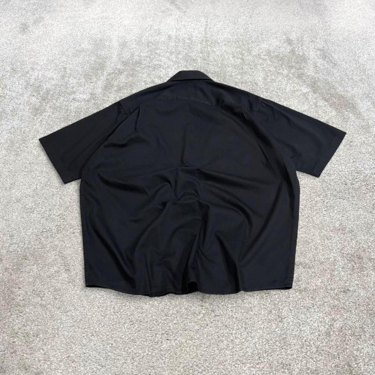 Wrangler boxy short sleeve shirt black Boxy surf style shirt summer festival