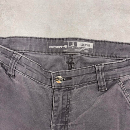 Grey Carhartt carpenter jeans size 10 W32L30 women's y2k 90s style cargos