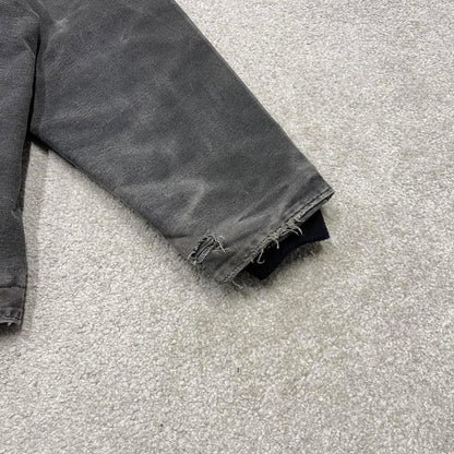 Black Carhartt Ridge jacket winter 90s style 2XLT loose sherpa lined canvas workwear overcoat canvas