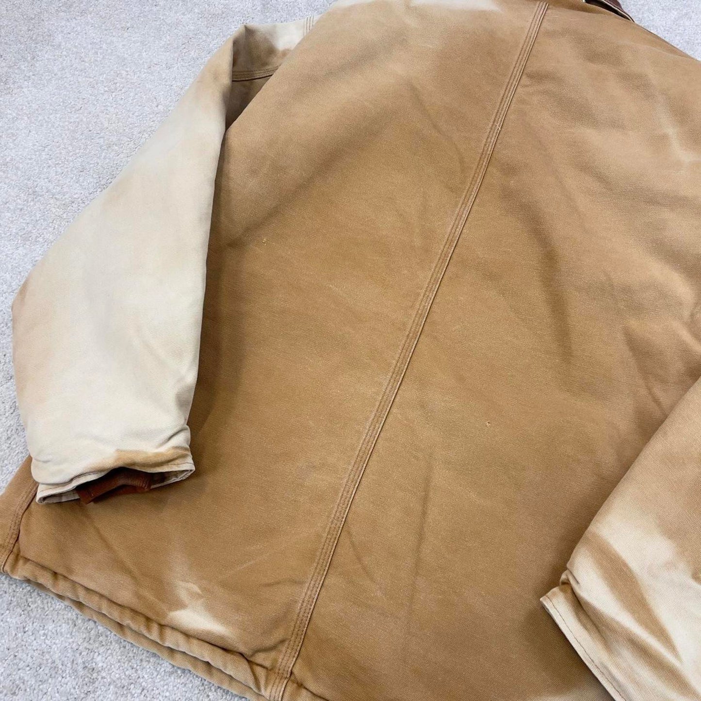 Hamilton brown Carhartt jacket XL - canvas arctic quilt lined chore coat collar
