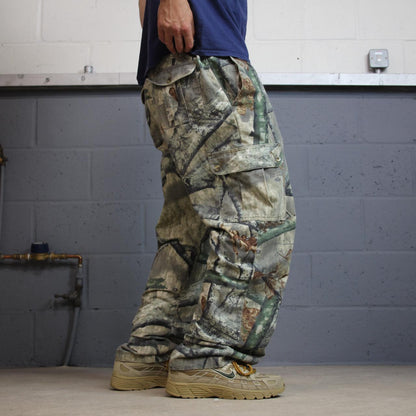 Vintage camo cargo pants y2k utility khaki Browning Mossy Oak camouflage hunting cargos