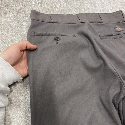 Y2k Dickies 874 work pants grey Straight leg flex chino style workwear skater trousers