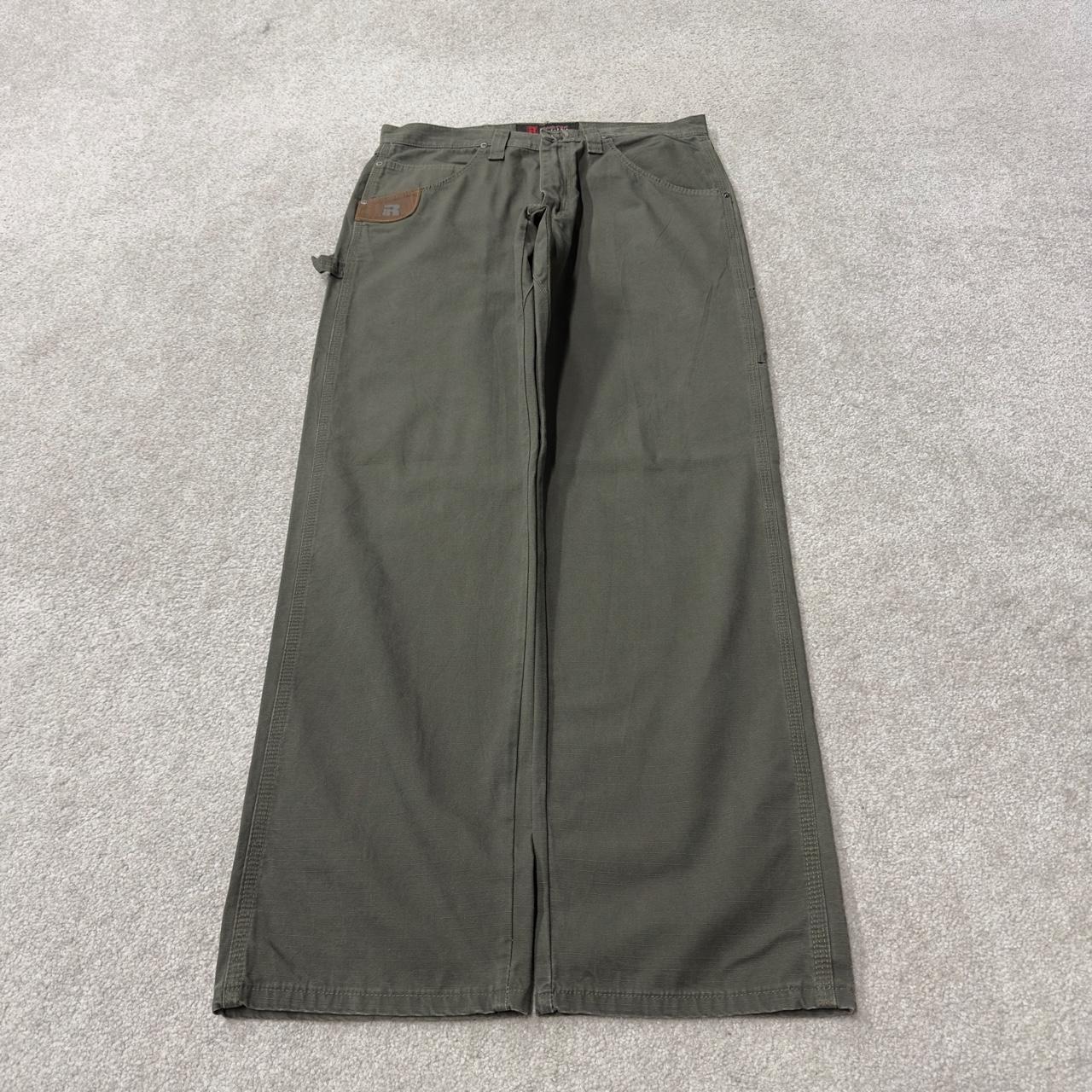 Wrangler carpenter jeans y2k green W32L32 Loose leg skater style workwear utility cargo trousers