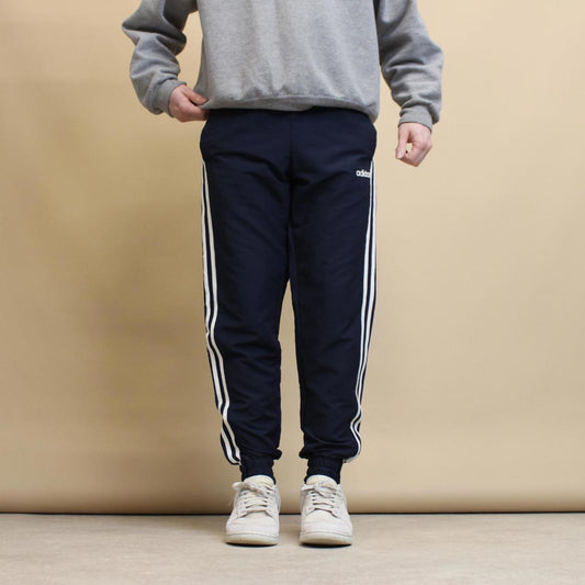 Adidas tracksuit bottoms Medium trackies joggers side stripes y2k style