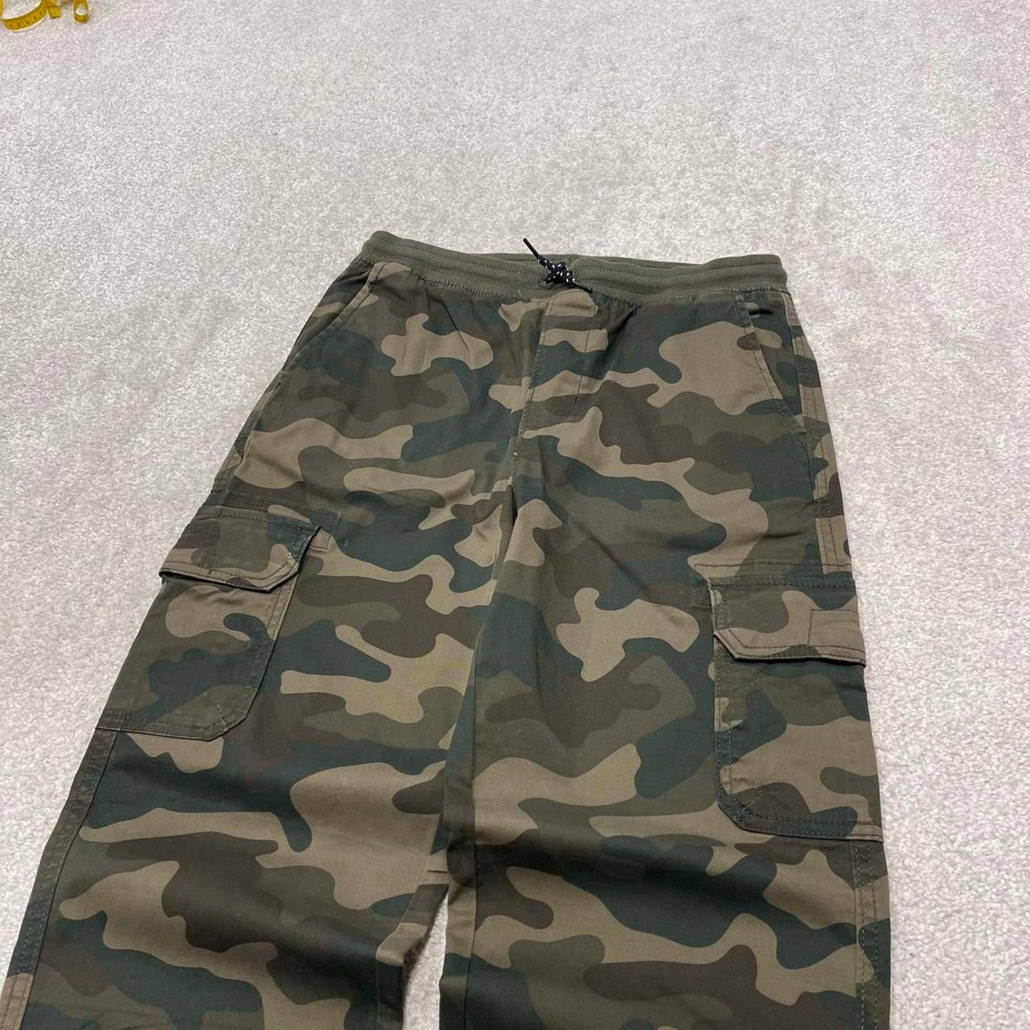 Y2K Sonoma camo cargo pants green Technical camouflage cuffed utility trousers