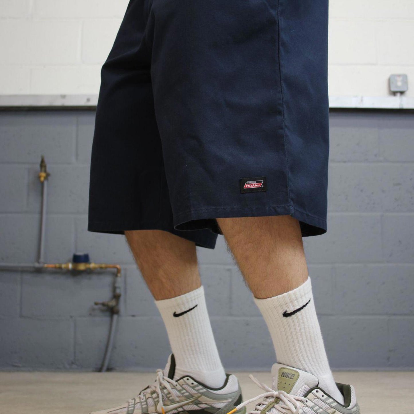 Y2k baggy Dickies shorts skater style navy Long wide leg chino summer festival shorts