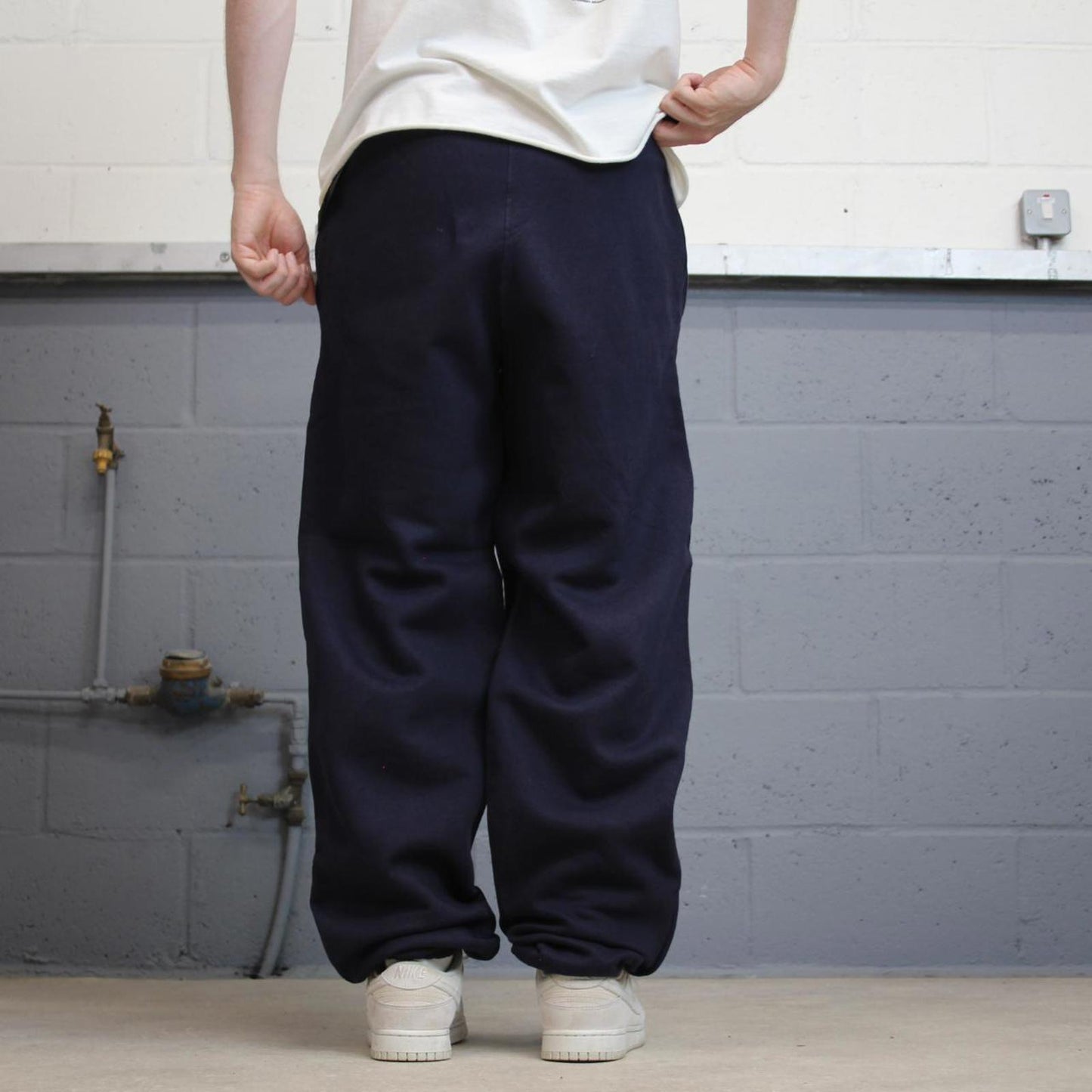 Y2k navy baggy Champion joggers M y2k style sportswear track pants loose fit