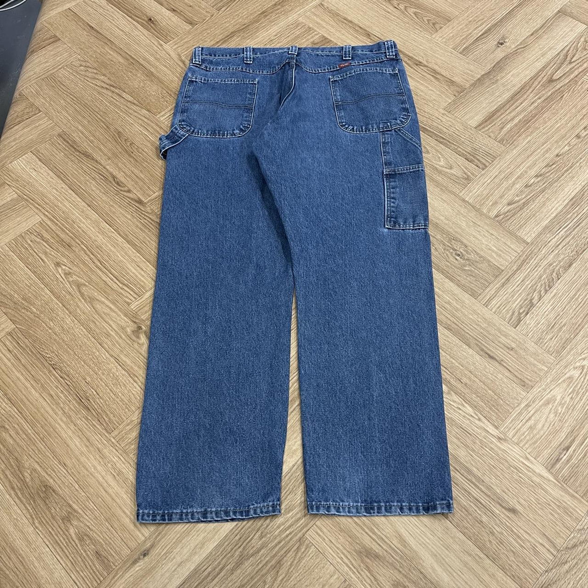 Vintage Wrangler baggy carpenter jeans y2k Loose fit denim utility workwear skate trousers