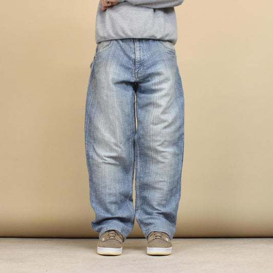 Baggy Sean John skate jeans W34 L32 blue loose denim hip hop skater jeans