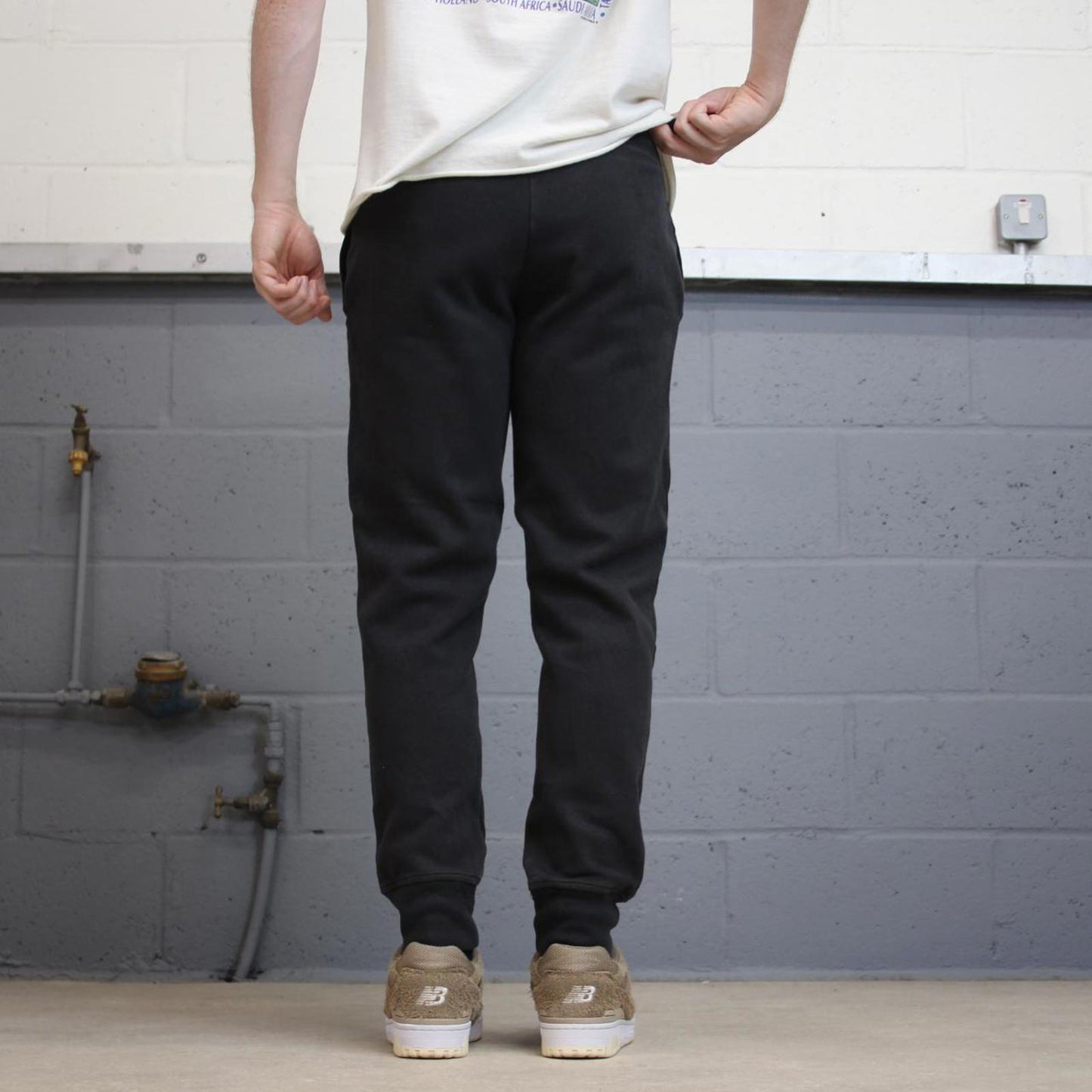 Y2k black Champion joggers S mens comfy sweatpants print logos