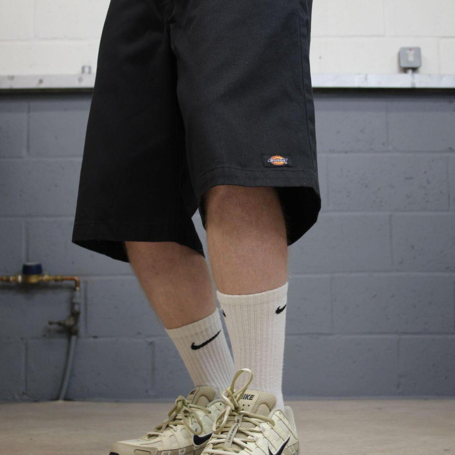 Dickies carpenter shorts long leg black Twill chino skater style shorts loose long leg