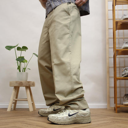 Y2K baggy chino work pants khaki Loose straight leg Red Kap workwear skater trousers
