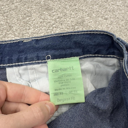 Vintage vintage Carhartt carpenter jeans y2k blue denimn Loose straight leg skater style workwear