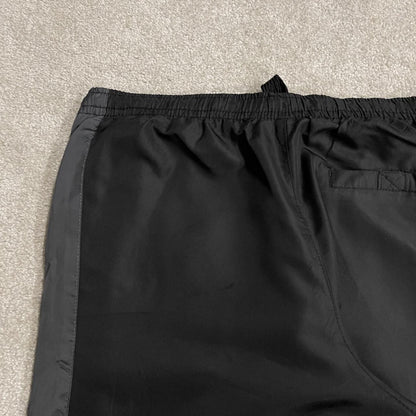 Y2K Starter tracksuit bottoms loose black Small mesh lined side stripe drawstring track pants