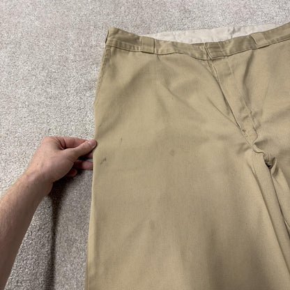 Dickies long baggy shorts W42 khaki carpenter Long chino skater style utility workwear