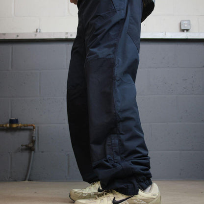 Nautica windbreaker tracksuit trousers y2k M navy Americas cup 2003 fleece lined track pants