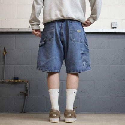 Y2k Wrangler carpenter shorts summer blue Loose 100% cotton jorts summer festival