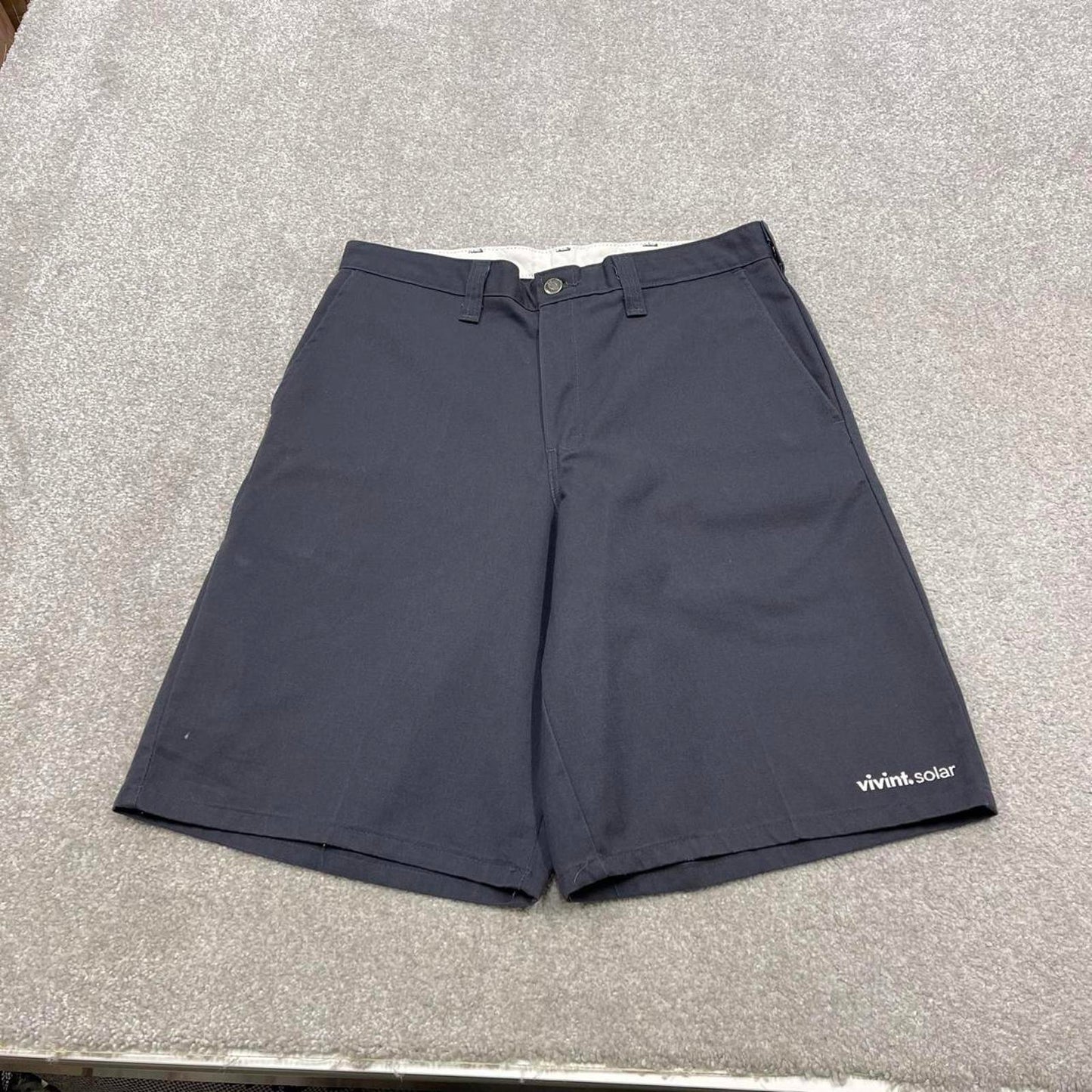 Y2k loose Dickies chino shorts skater style grey Long wide leg chino summer festival shorts