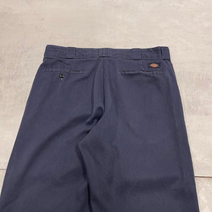 Dickies 874 Pants W33L32 navy original fit twill chino 90s style skater pants