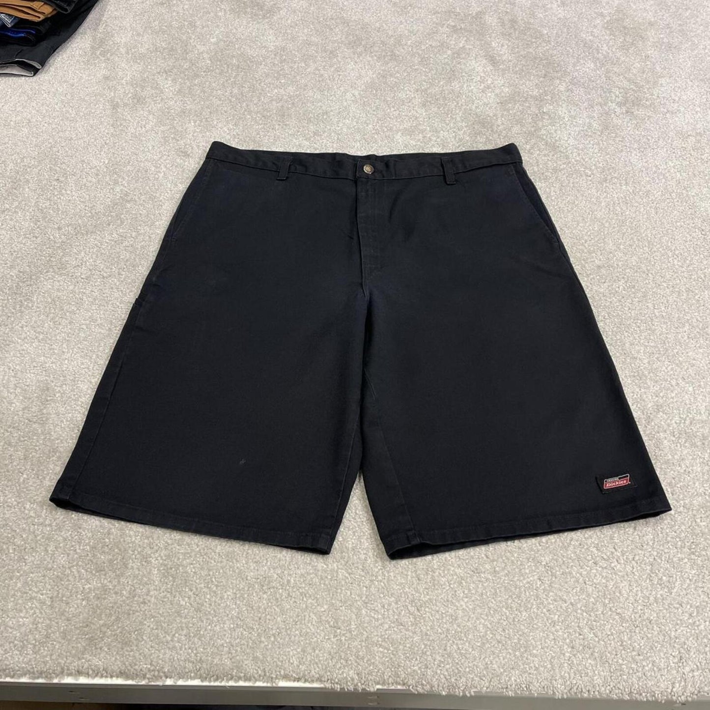 Dickies baggy carpenter shorts black Chino style skater shorts long wide leg festival