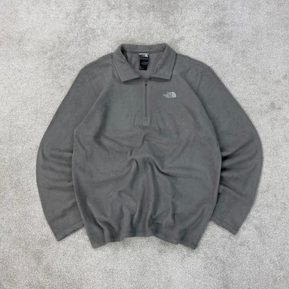 Y2K The North Face technical fleece L grey men’s 1/4 zip