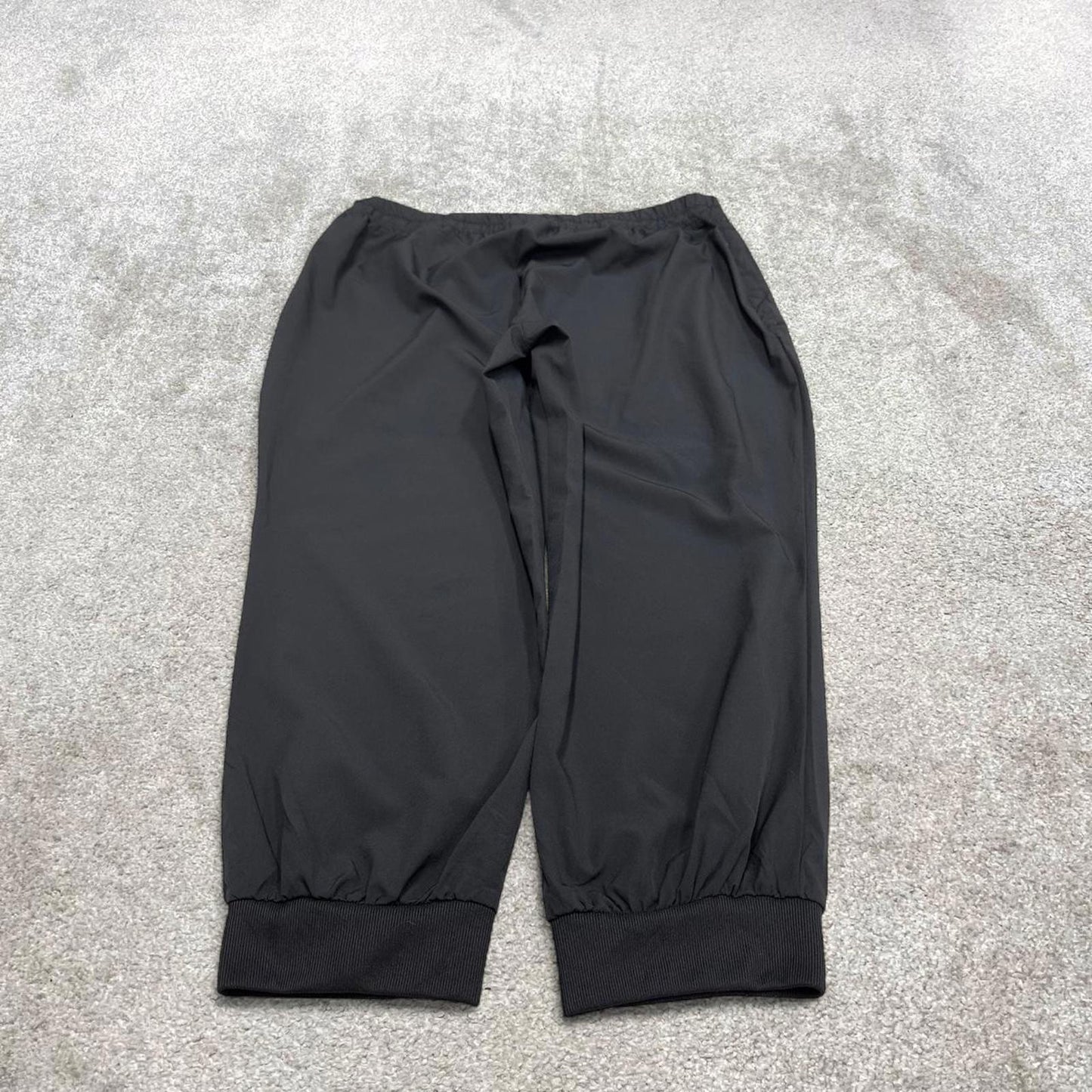 Black FILA trackies 16 loose y2k style joggers adjustable print logo track pants