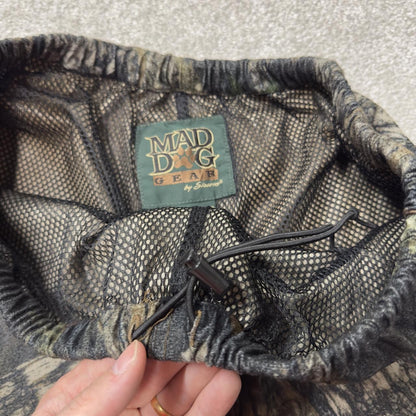 Mad dog mossy oak extra baggy camo trousers Y2K khaki hunting utility trousers