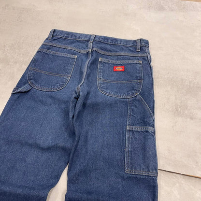 Dickies carpenter jeans W30L32 loose blue denim cargo skater style jeans