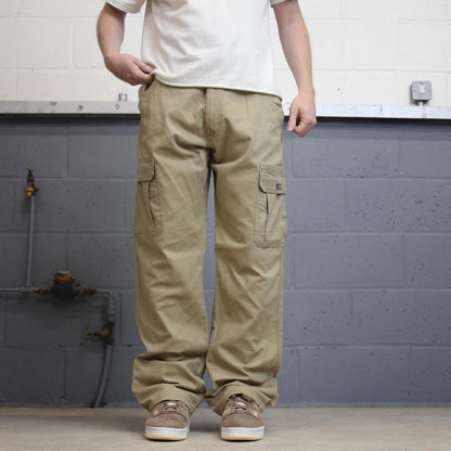 Wrangler cargo pants W34 L32 khaki loose relaxed skater cargos