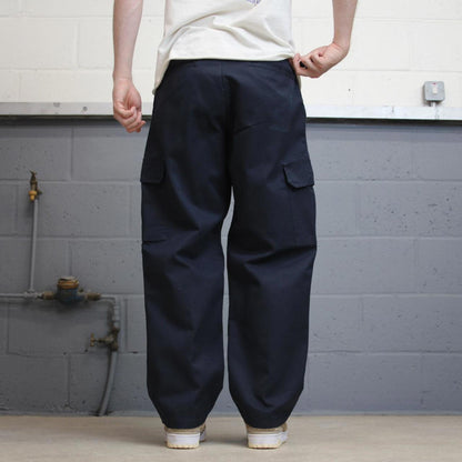 Navy Dickies cargo trousers W34L30 loose utility pocket cargo skater style
